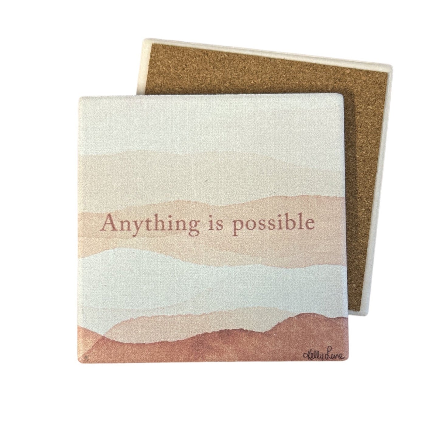 Espresso Palms Ceramic Coaster