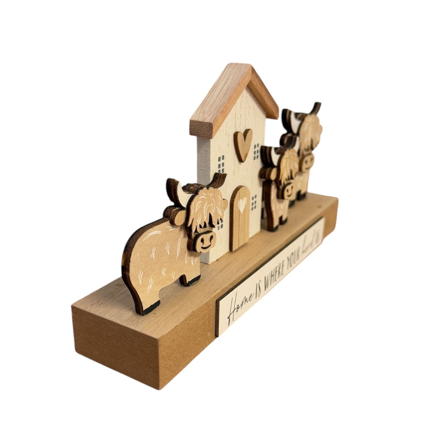 Highland Cow Home Plaque