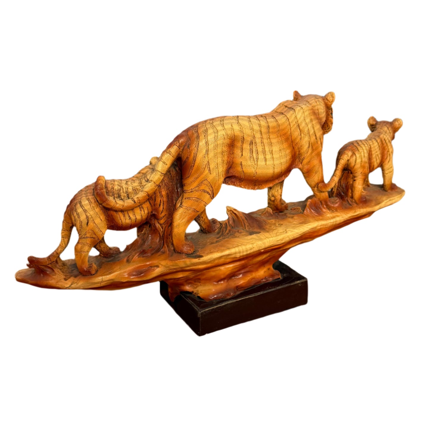 Carved Tiger Family
