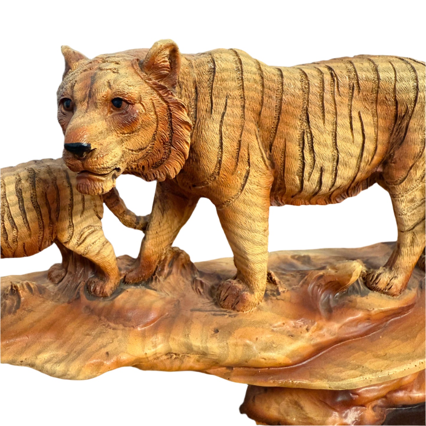 Carved Tiger Family