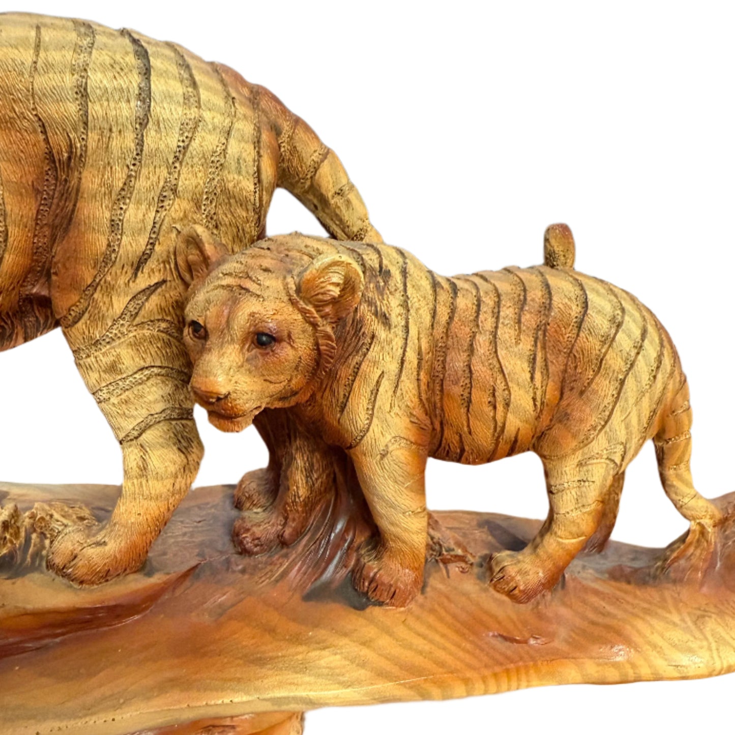 Carved Tiger Family