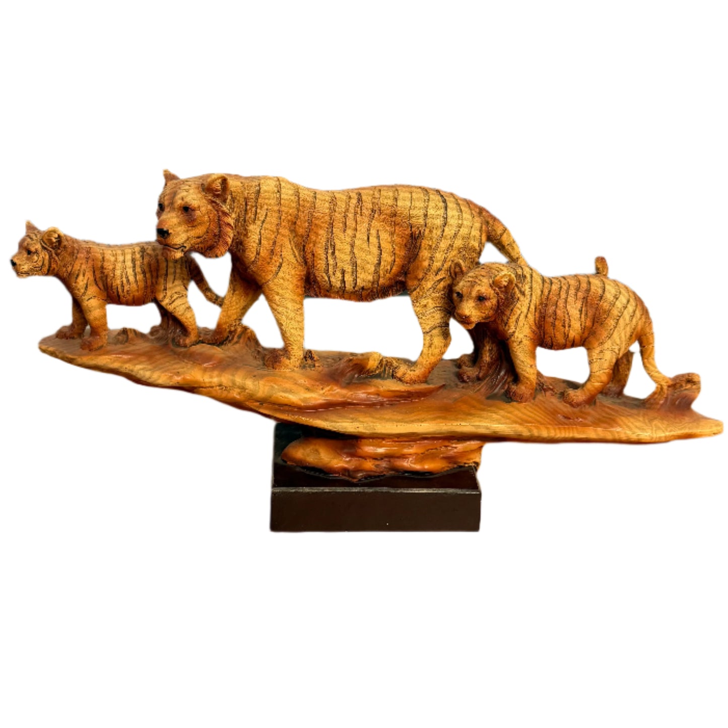 Carved Tiger Family