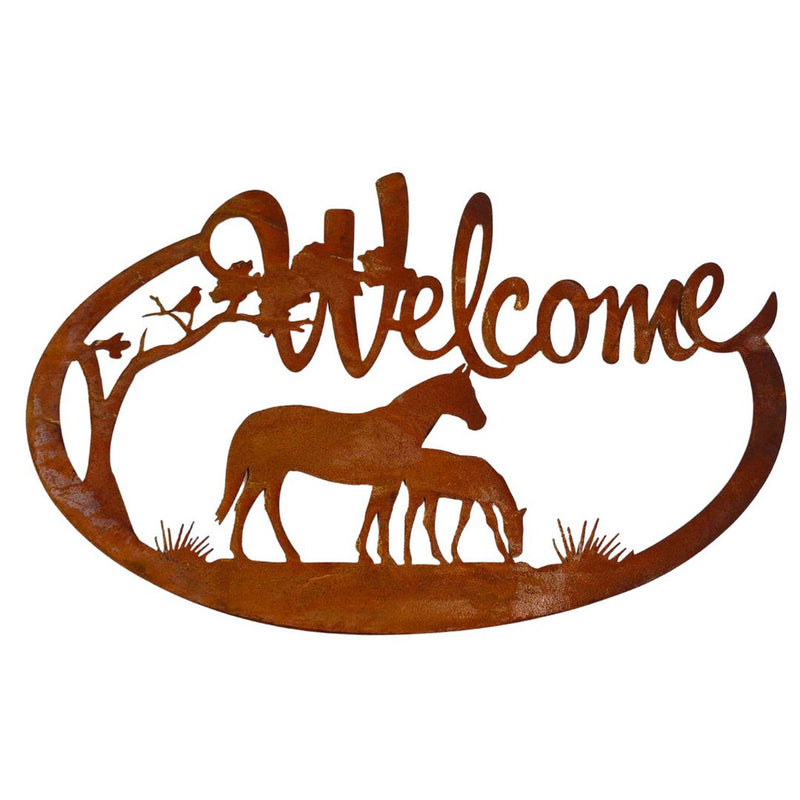 Welcome Horse Wall Decor