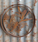 Silhouette Double Rings Rust