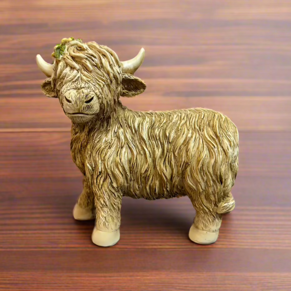 Flower Highland Cow