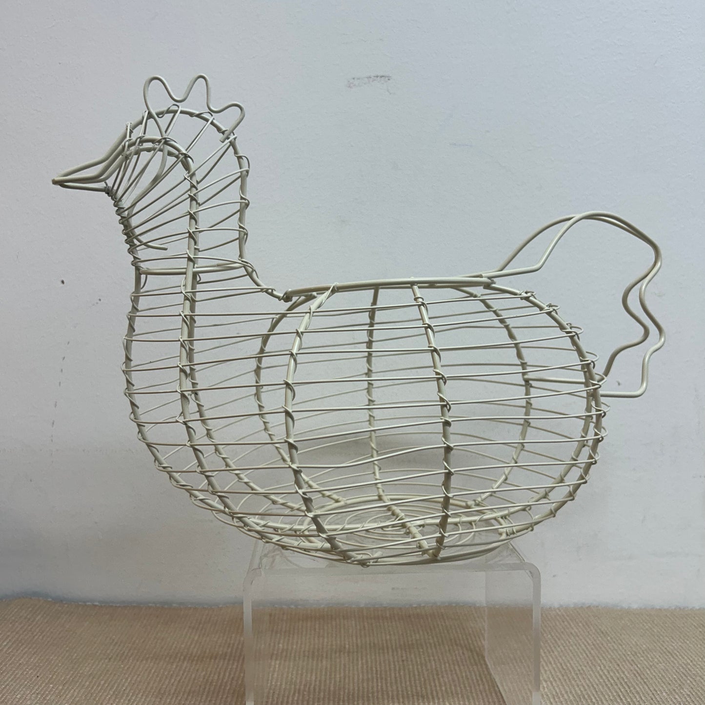 Charlie Chicken Metal Egg Basket
