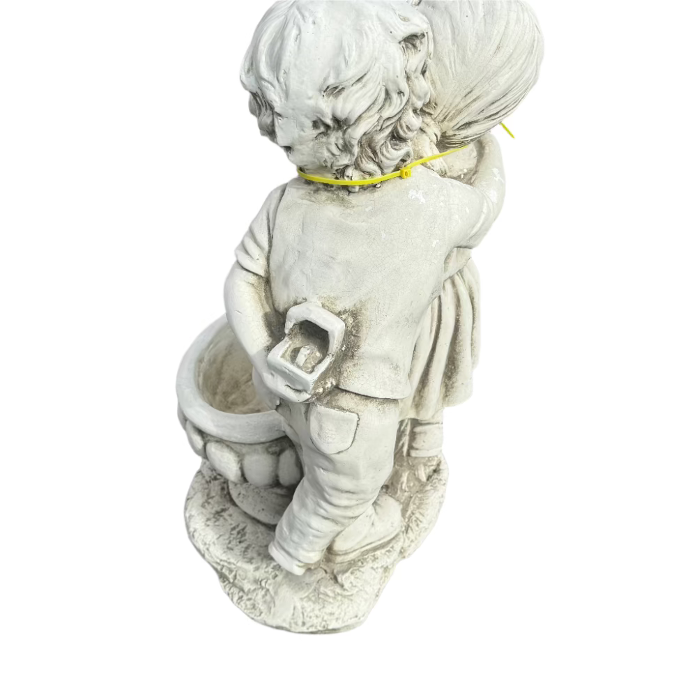 Boy & Girl Kissing By Pot