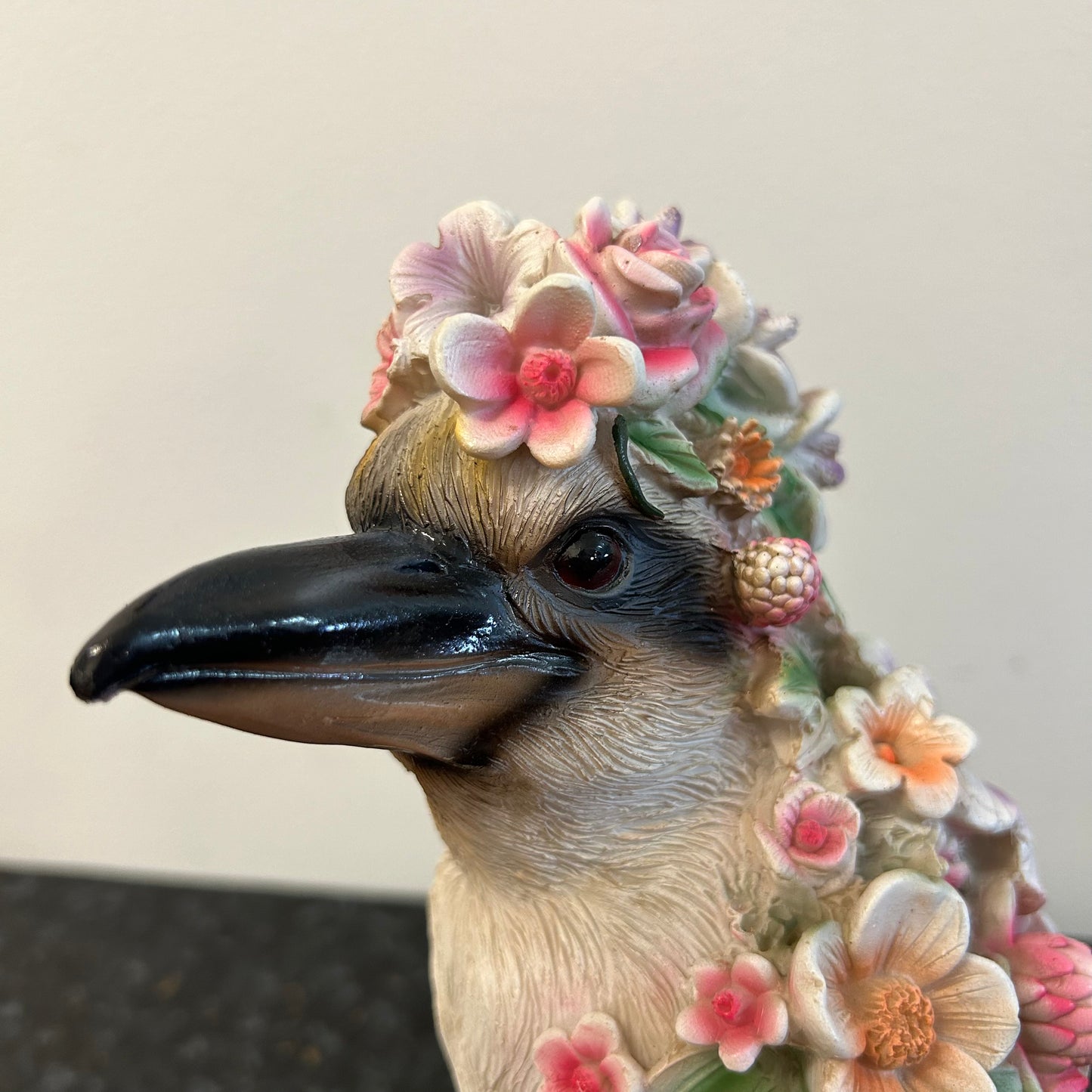Floral Kookaburra On Stump
