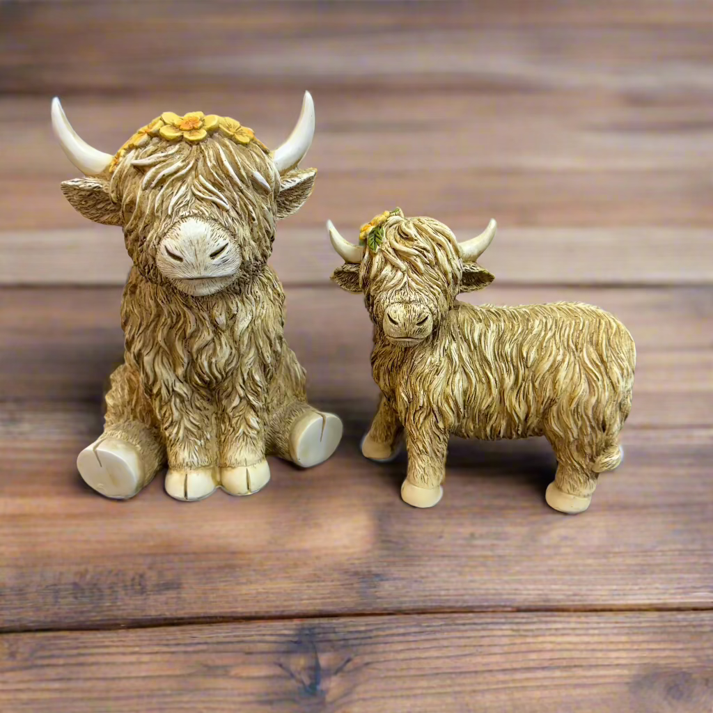 Flower Highland Cow