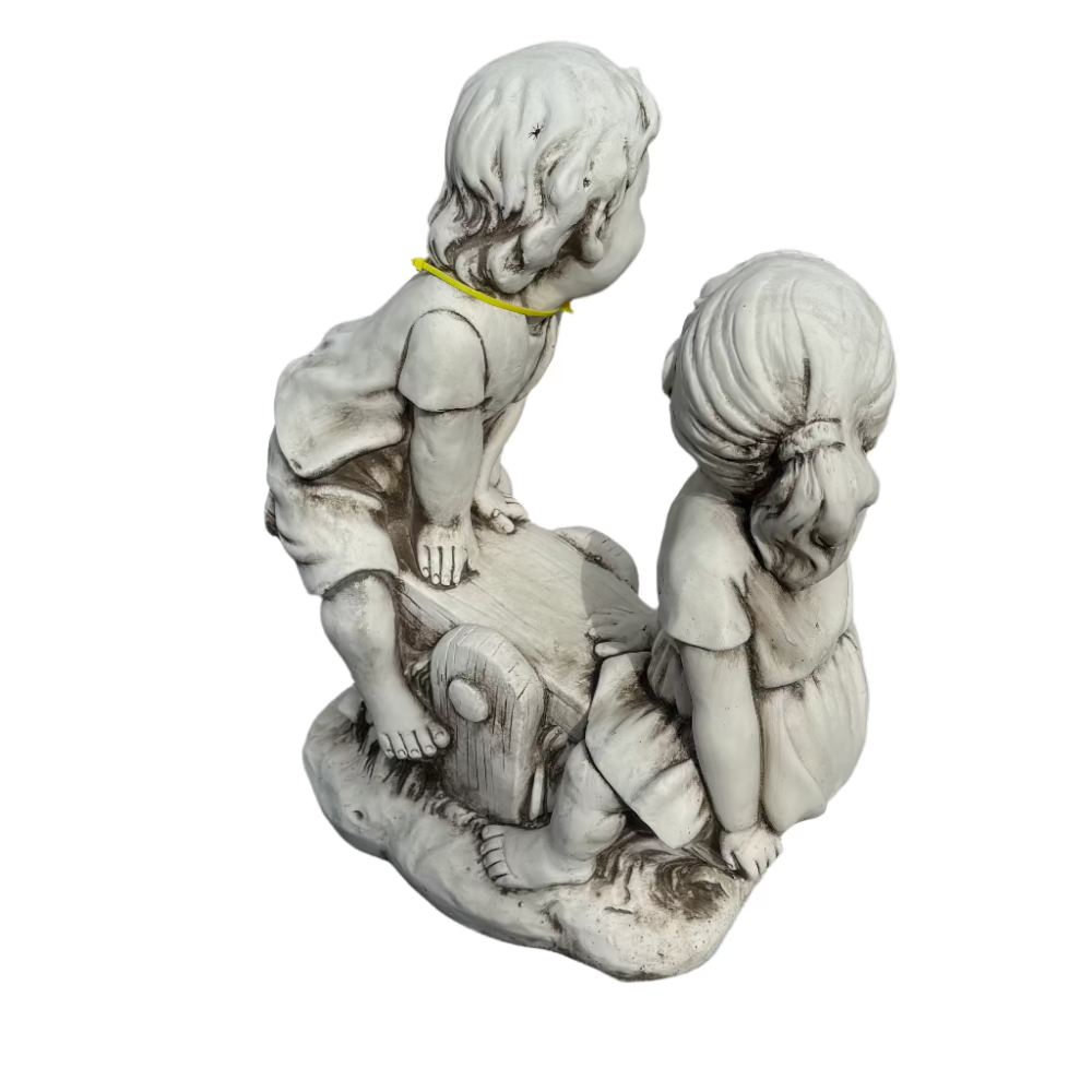 Boy & Girl On Seesaw Statue