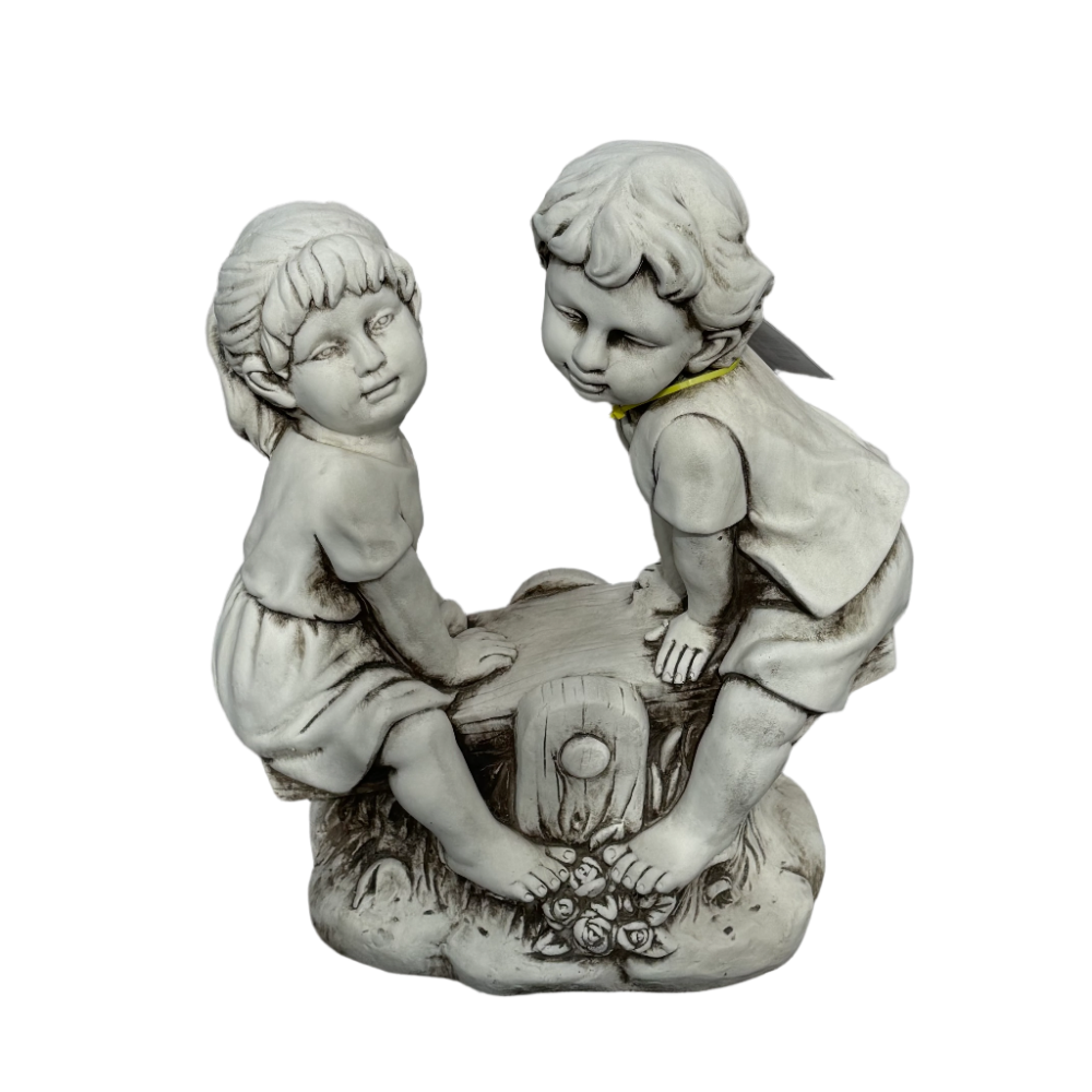 Boy & Girl On Seesaw Statue