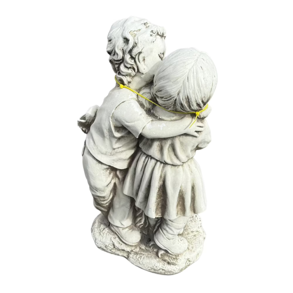 Boy & Girl Kissing By Pot