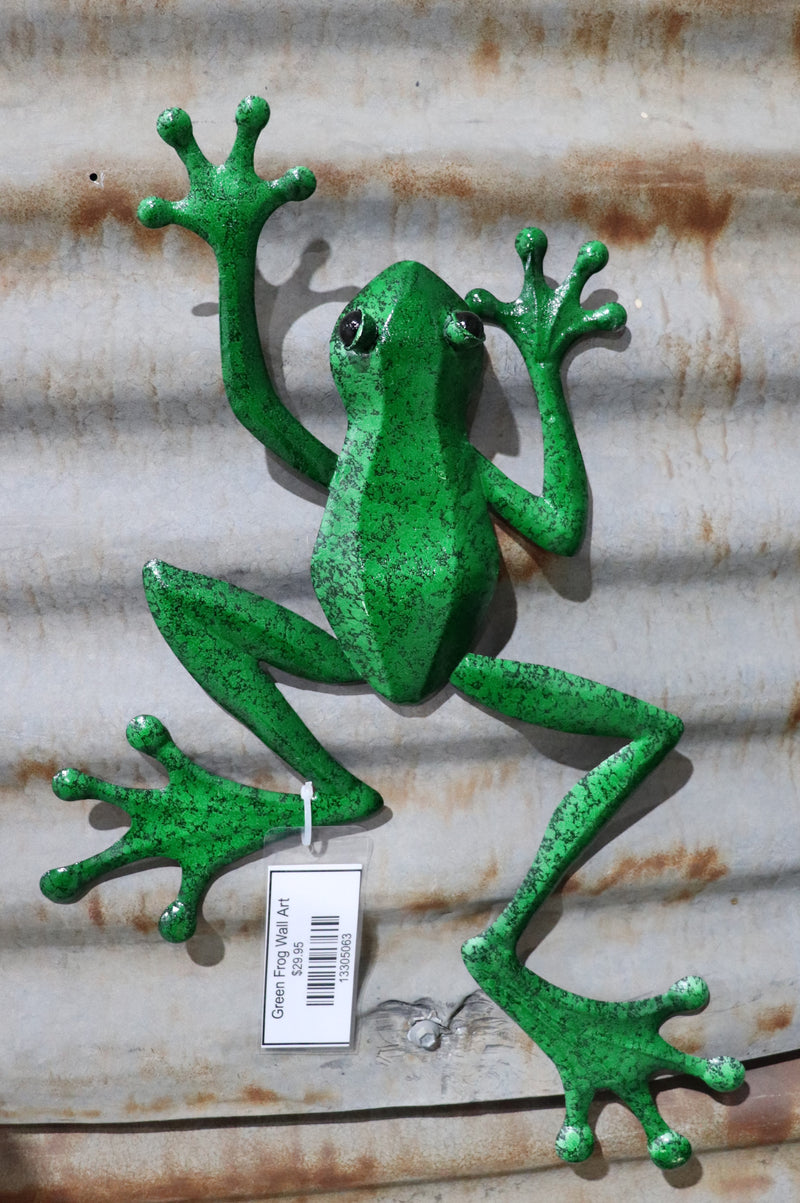 Green Frog Wall Art