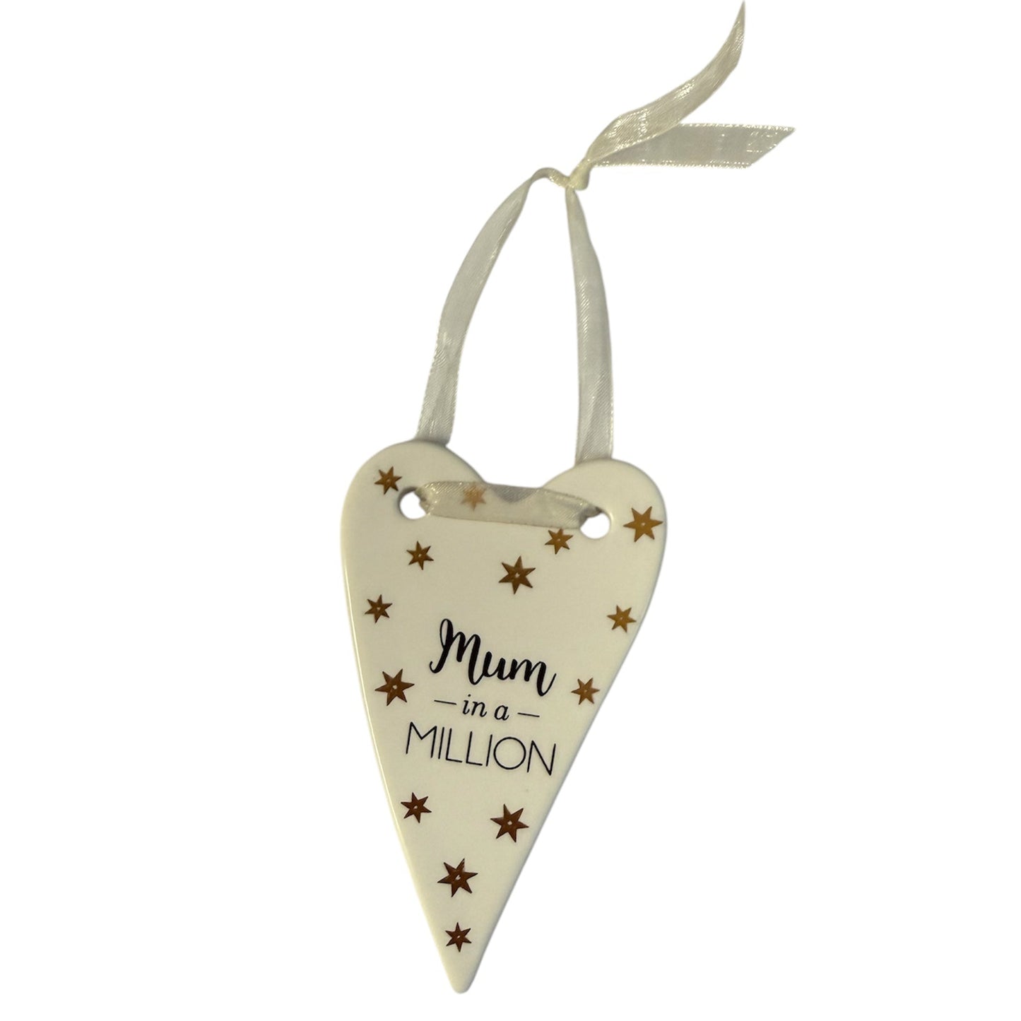 Golden Words Heart Plaque