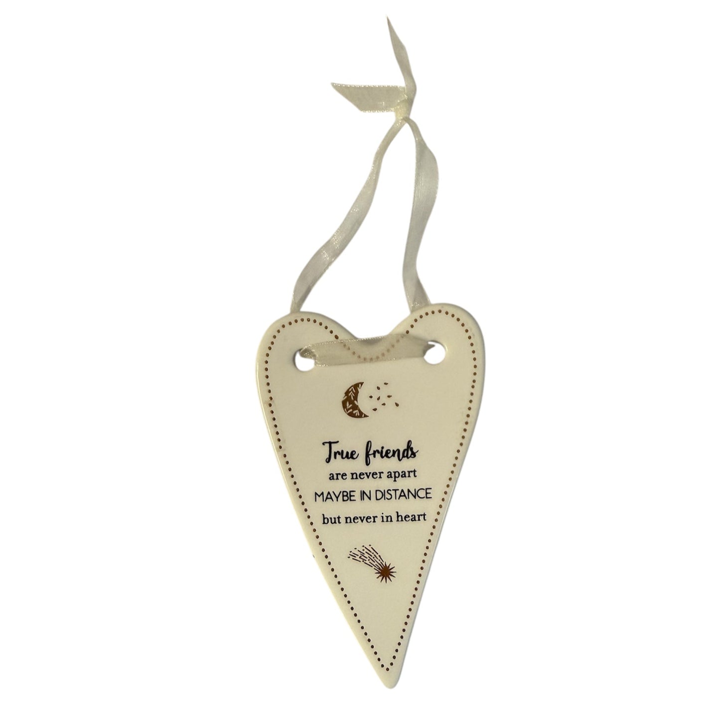 Golden Words Heart Plaque