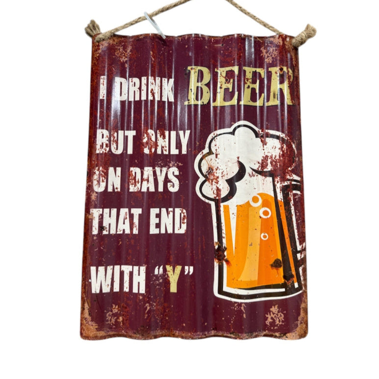 Metal Mancave Signs