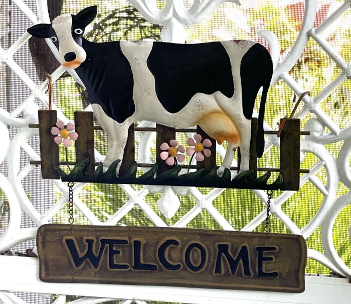 Cow Welcome Wall Art