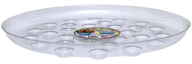 Clear Plastic Saucers- Round