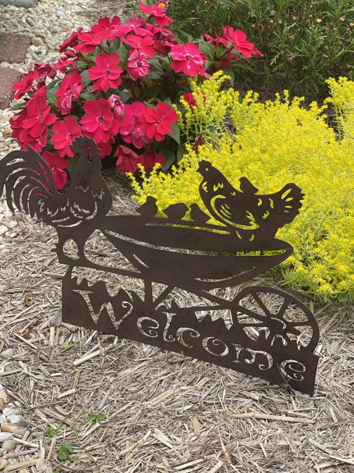 Welcoming Chicks Garden Stake