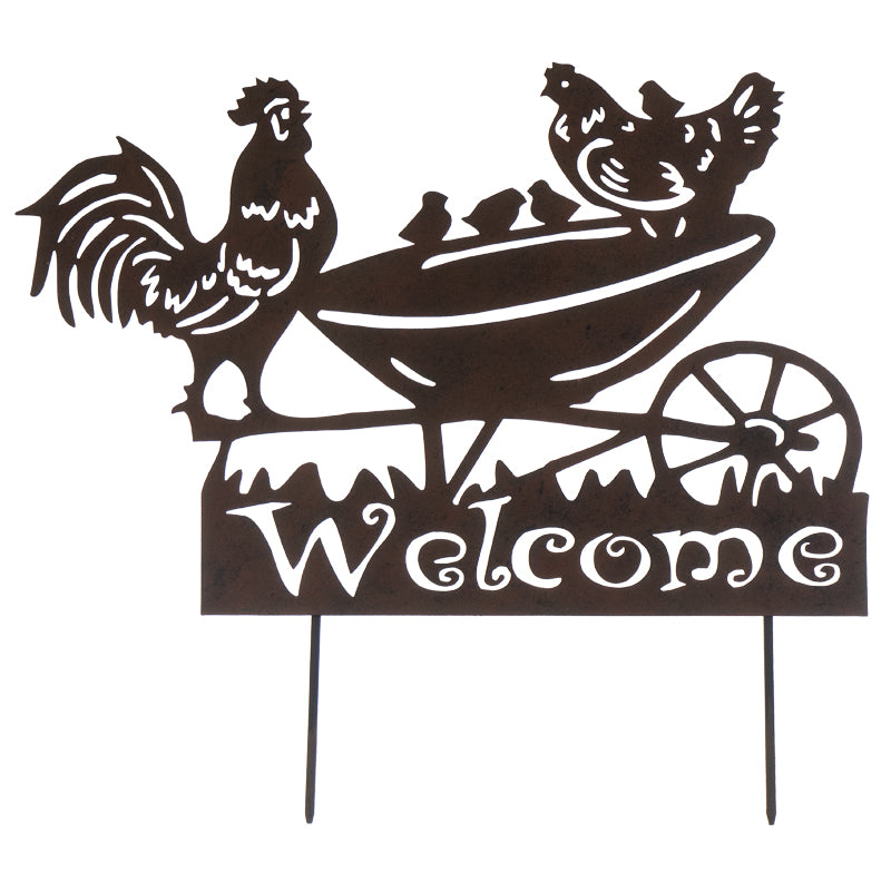 Welcoming Chicks Garden Stake