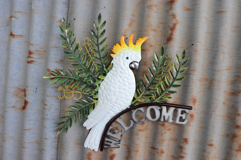 White Cockatoo with Banksia Welcome