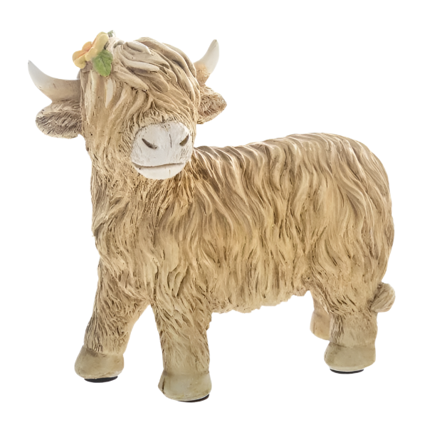 Flower Highland Cow