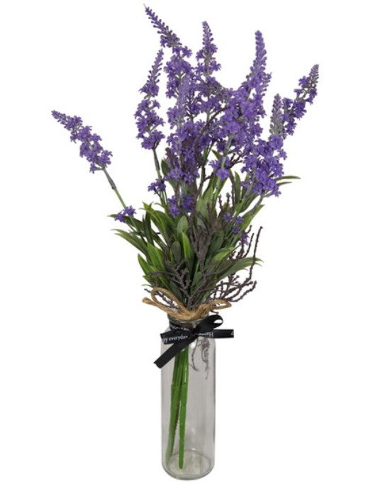Lavender Plant In Glass Vase