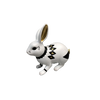 White and Black Bunny