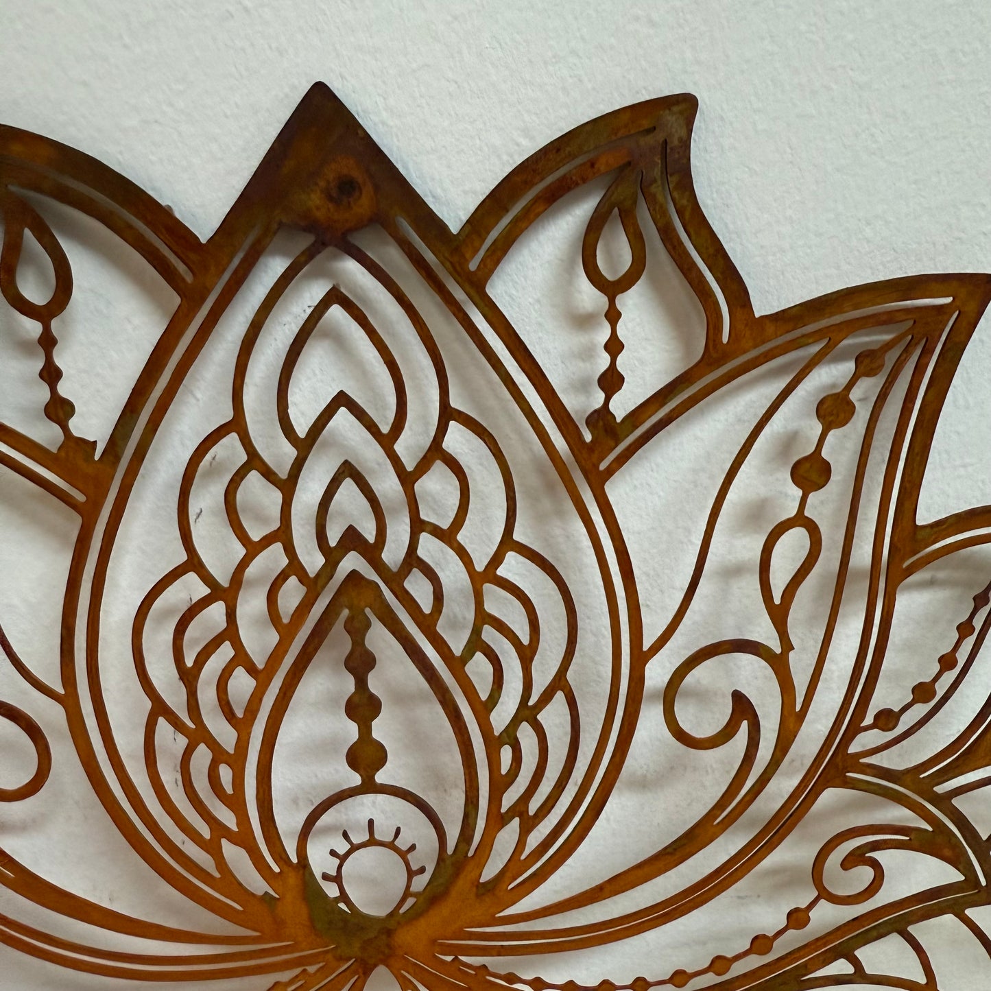 Lotus Wall Art Rust