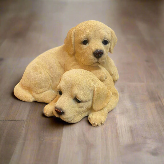 Labrador Puppies Statue