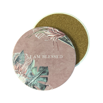 Espresso Floral Ceramic Coaster