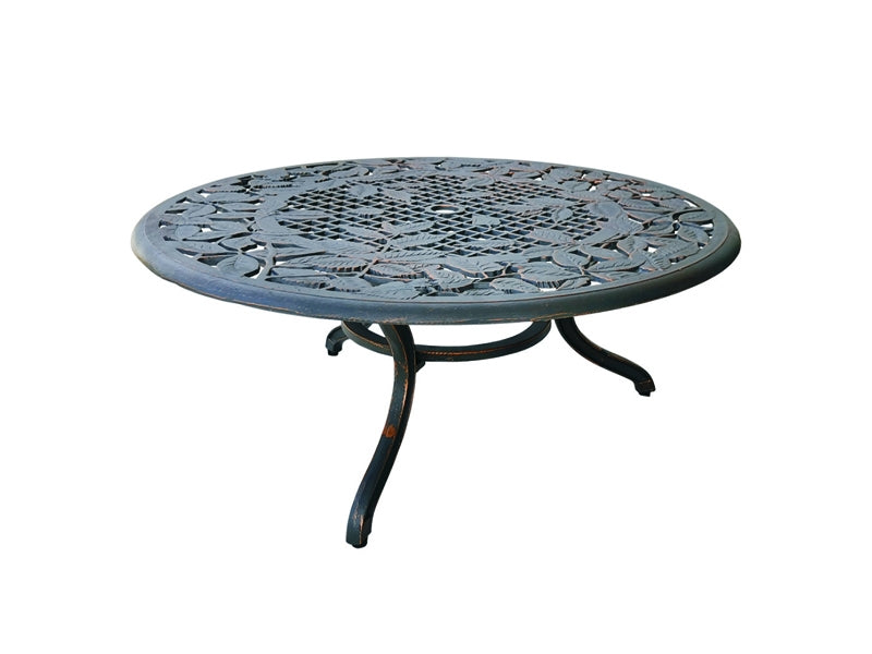 Cast Iron Round Coffee Table Set