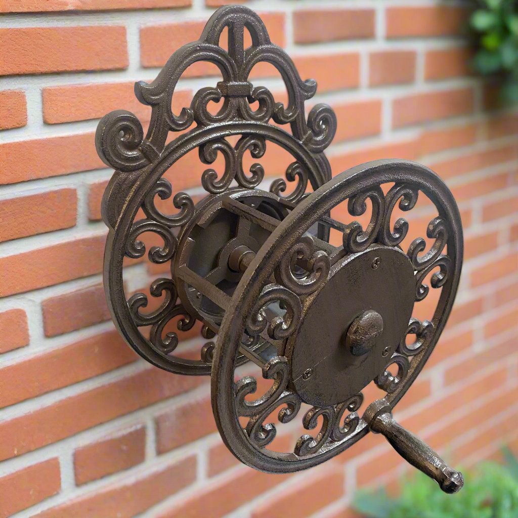 Wind Up Cast Iron Hose Reel