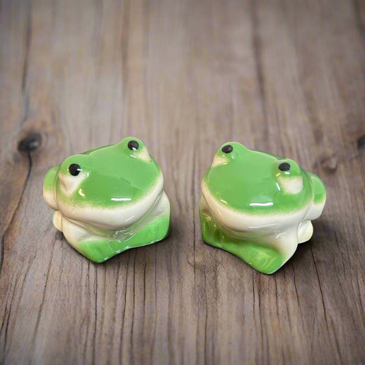 Green Ceramic Frogs