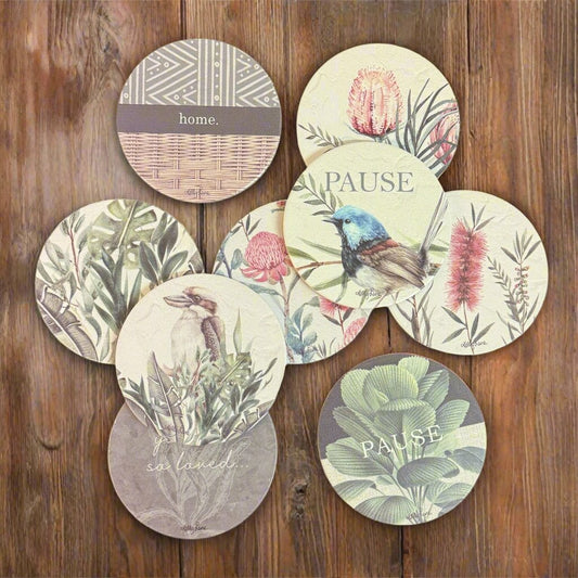 Sage & Thyme Ceramic Coasters