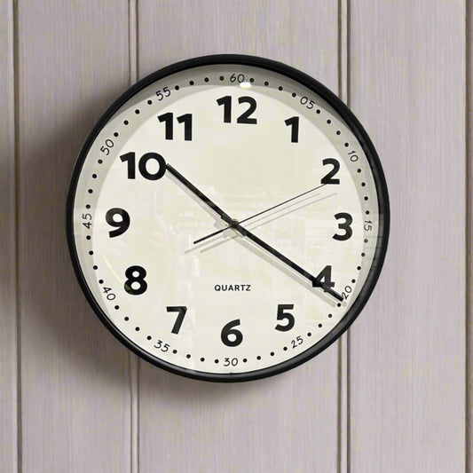 Quartz White Clock