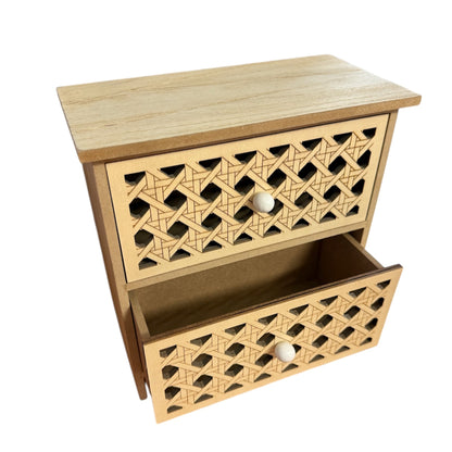 Rattan 2 Chest Of Drawers