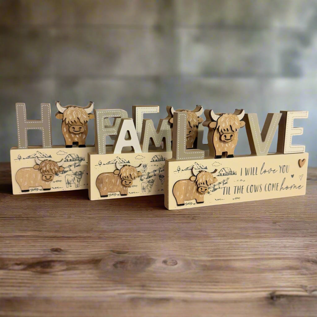 Highland Cow Plaques