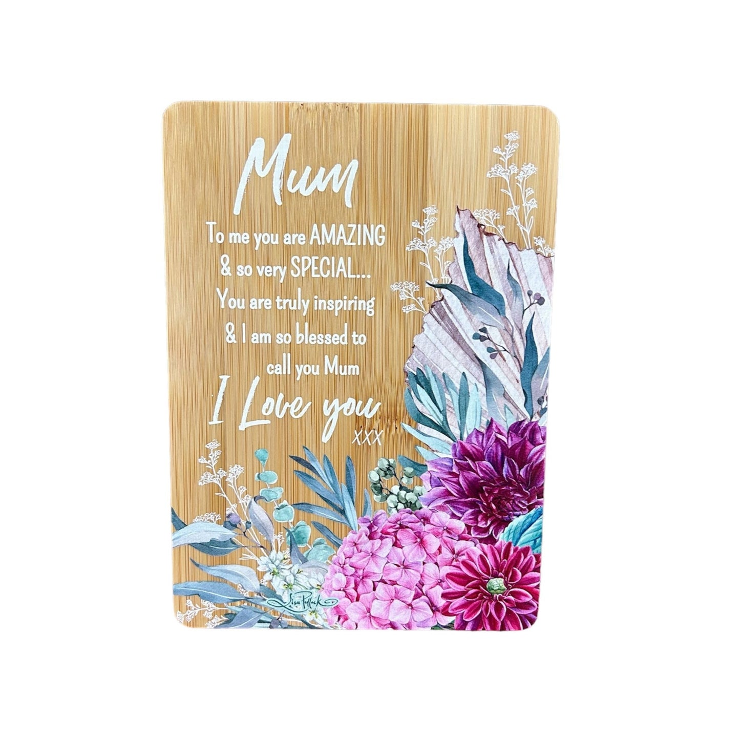 Bamboo Mum Plaque