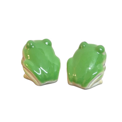 Green Ceramic Frogs