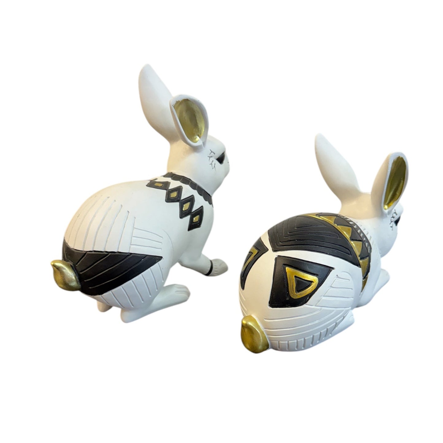 White and Black Bunny