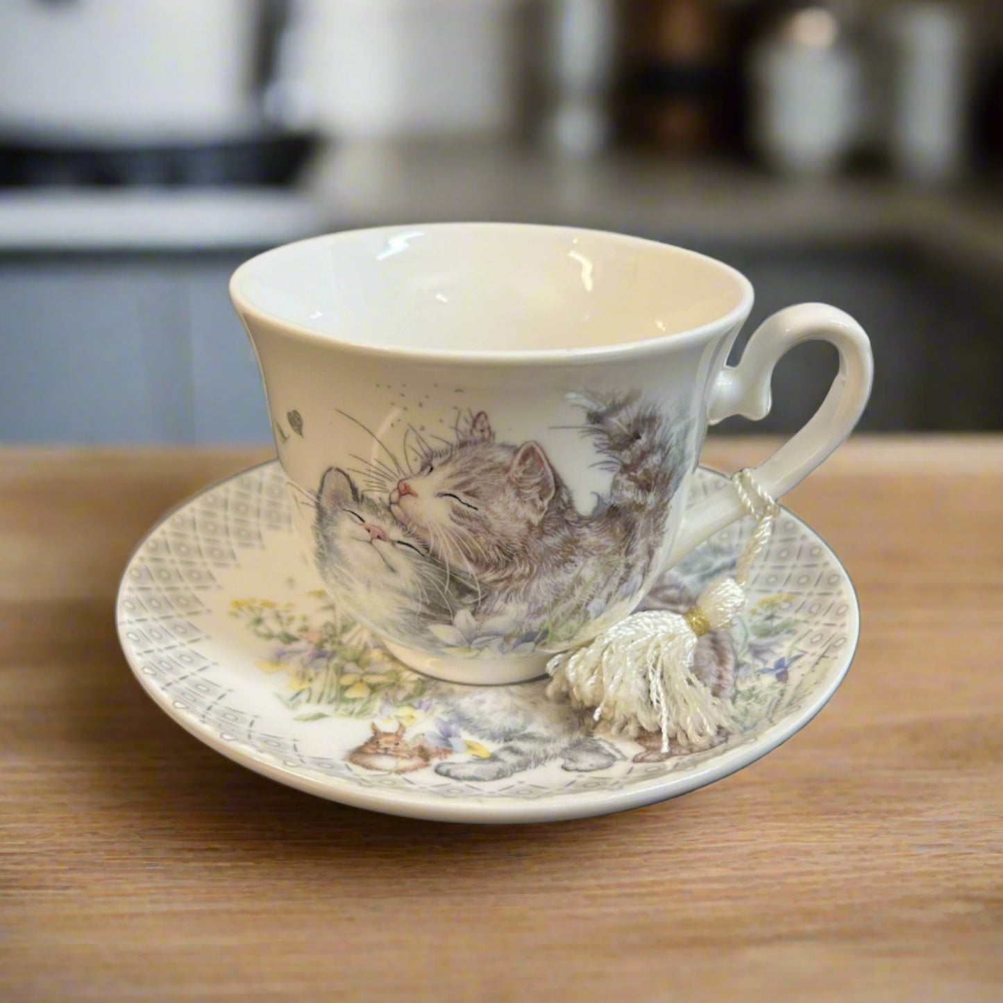 Cute Kittens Cup & Saucer