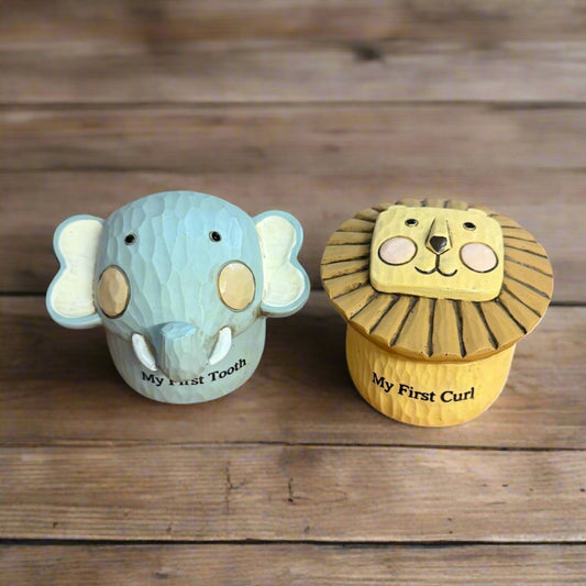 Noah's Ark Tooth & Curl Trinket Box