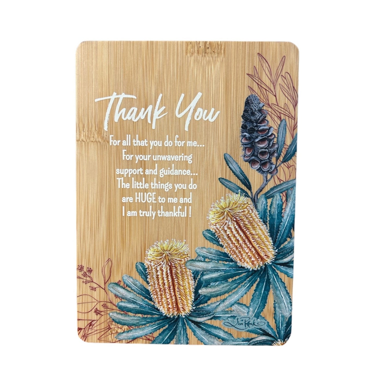 Bamboo Thankyou Plaque