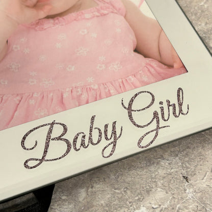 Baby Girl Mirror Frame