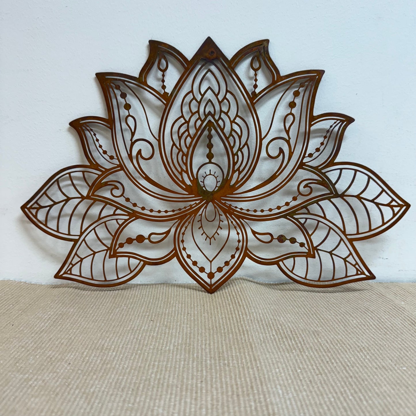 Lotus Wall Art Rust