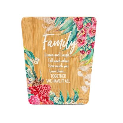 Bamboo Family Plaque