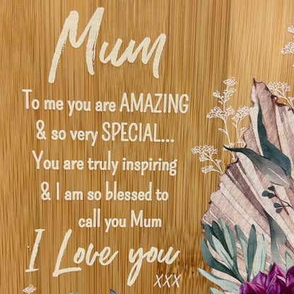 Bamboo Mum Plaque