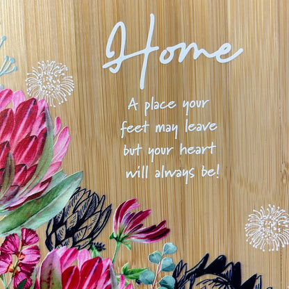 Bamboo Home Plaque