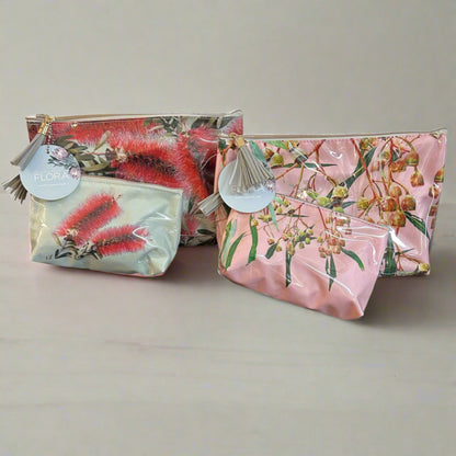 Australian Flora Cosmetic Bags